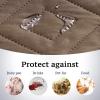 imageHVERSAILTEX Futon Cover Reversible Sofa Slipcover Furniture Protector Water Resistant 2 Inch Wide Elastic Straps Sofa Bed Pets Kids Dog Cat Fit Sitting Width Up to 70quotFuton BlackGreyTaupe BrownBeige