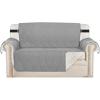 imageHVERSAILTEX Futon Cover Reversible Sofa Slipcover Furniture Protector Water Resistant 2 Inch Wide Elastic Straps Sofa Bed Pets Kids Dog Cat Fit Sitting Width Up to 70quotFuton BlackGreyLight GreyBeige