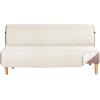 imageHVERSAILTEX Futon Cover Reversible Sofa Slipcover Furniture Protector Water Resistant 2 Inch Wide Elastic Straps Sofa Bed Pets Kids Dog Cat Fit Sitting Width Up to 70quotFuton BlackGreyIvoryBeige
