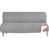 imageHVERSAILTEX Futon Cover Reversible Sofa Slipcover Furniture Protector Water Resistant 2 Inch Wide Elastic Straps Sofa Bed Pets Kids Dog Cat Fit Sitting Width Up to 70quotFuton BlackGreyLight GreyBeige