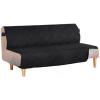 imageHVERSAILTEX Futon Cover Reversible Sofa Slipcover Furniture Protector Water Resistant 2 Inch Wide Elastic Straps Sofa Bed Pets Kids Dog Cat Fit Sitting Width Up to 70quotFuton BlackGreyBlackGrey