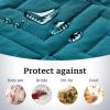 imageHVERSAILTEX Futon Cover Reversible Sofa Slipcover Furniture Protector Water Resistant 2 Inch Wide Elastic Straps Sofa Bed Pets Kids Dog Cat Fit Sitting Width Up to 70quotFuton BlackGreyDark TealBeige