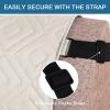 imageHVERSAILTEX Futon Cover Reversible Sofa Slipcover Furniture Protector Water Resistant 2 Inch Wide Elastic Straps Sofa Bed Pets Kids Dog Cat Fit Sitting Width Up to 70quotFuton BlackGreyIvoryBeige