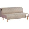 imageHVERSAILTEX Futon Cover Reversible Sofa Slipcover Furniture Protector Water Resistant 2 Inch Wide Elastic Straps Sofa Bed Pets Kids Dog Cat Fit Sitting Width Up to 70quotFuton BlackGreyKhakiBeige