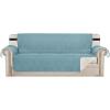 imageHVERSAILTEX Futon Cover Reversible Sofa Slipcover Furniture Protector Water Resistant 2 Inch Wide Elastic Straps Sofa Bed Pets Kids Dog Cat Fit Sitting Width Up to 70quotFuton BlackGreyCameo BlueBeige