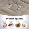imageHVERSAILTEX Futon Cover Reversible Sofa Slipcover Furniture Protector Water Resistant 2 Inch Wide Elastic Straps Sofa Bed Pets Kids Dog Cat Fit Sitting Width Up to 70quotFuton BlackGreyKhakiBeige