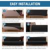 imageHVERSAILTEX Real Velvet Futon Cover Armless Sofa Covers Sofa Bed Covers Stretch Futon Couch Cover Sofa Slipcover Furniture Protector Thick Soft Velvet Fabric Form Fitted Stay in Place BrownJet Black