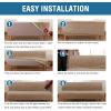 imageHVERSAILTEX Real Velvet Futon Cover Armless Sofa Covers Sofa Bed Covers Stretch Futon Couch Cover Sofa Slipcover Furniture Protector Thick Soft Velvet Fabric Form Fitted Stay in Place BrownCamel