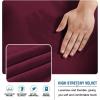 imageHVERSAILTEX Real Velvet Futon Cover Armless Sofa Covers Sofa Bed Covers Stretch Futon Couch Cover Sofa Slipcover Furniture Protector Thick Soft Velvet Fabric Form Fitted Stay in Place BrownWineBurgundy