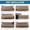 imageHVERSAILTEX Real Velvet Futon Cover Armless Sofa Covers Sofa Bed Covers Stretch Futon Couch Cover Sofa Slipcover Furniture Protector Thick Soft Velvet Fabric Form Fitted Stay in Place BrownTaupe