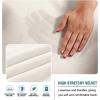 imageHVERSAILTEX Real Velvet Futon Cover Armless Sofa Covers Sofa Bed Covers Stretch Futon Couch Cover Sofa Slipcover Furniture Protector Thick Soft Velvet Fabric Form Fitted Stay in Place BrownIvory