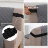 imageHVERSAILTEX Reversible Futon Cover Water Repellent Armless Sofa Slipcover Washable Furniture Protector with Adjustable Elastic Strap AntiSlip Futon Bed Cover for Dogs 70quot Width SeatBlackGreyGreyBeige