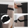 imageHVERSAILTEX Reversible Futon Cover Water Repellent Armless Sofa Slipcover Washable Furniture Protector with Adjustable Elastic Strap AntiSlip Futon Bed Cover for Dogs 70quot Width SeatBlackGreyBlackGrey