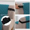 imageHVERSAILTEX Reversible Futon Cover Water Repellent Armless Sofa Slipcover Washable Furniture Protector with Adjustable Elastic Strap AntiSlip Futon Bed Cover for Dogs 70quot Width SeatBlackGreyDark TealBeige