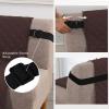 imageHVERSAILTEX Reversible Futon Cover Water Repellent Armless Sofa Slipcover Washable Furniture Protector with Adjustable Elastic Strap AntiSlip Futon Bed Cover for Dogs 70quot Width SeatBlackGreyBrownBeige