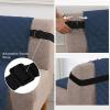 imageHVERSAILTEX Reversible Futon Cover Water Repellent Armless Sofa Slipcover Washable Furniture Protector with Adjustable Elastic Strap AntiSlip Futon Bed Cover for Dogs 70quot Width SeatBlackGreyNavyBeige
