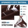 imageHVERSAILTEX Super Stretch 2 Pieces Sofa Covers for Armchair Covers Living Room Chair Slipcovers Feature Soft Thick Modern Style with Individual Cushion Cover Pet Friendly  Armchair AquaChocolate