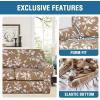 imageHVERSAILTEX Super Stretch 2 Pieces Sofa Covers for Armchair Covers Living Room Chair Slipcovers Feature Soft Thick Modern Style with Individual Cushion Cover Pet Friendly  Armchair AquaCamel