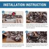 imageHVERSAILTEX Super Stretch 2 Pieces Sofa Covers for Armchair Covers Living Room Chair Slipcovers Feature Soft Thick Modern Style with Individual Cushion Cover Pet Friendly  Armchair AquaChocolate
