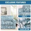 imageHVERSAILTEX Super Stretch 2 Pieces Sofa Covers for Armchair Covers Living Room Chair Slipcovers Feature Soft Thick Modern Style with Individual Cushion Cover Pet Friendly  Armchair AquaAqua