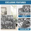 imageHVERSAILTEX Super Stretch 2 Pieces Sofa Covers for Armchair Covers Living Room Chair Slipcovers Feature Soft Thick Modern Style with Individual Cushion Cover Pet Friendly  Armchair AquaGrey