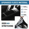 imageHVERSAILTEX Super Stretch 2 Pieces Sofa Covers for Armchair Covers Living Room Chair Slipcovers Feature Soft Thick Modern Style with Individual Cushion Cover Pet Friendly  Armchair AquaBlack
