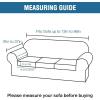 imageHVERSAILTEX Super Stretch 2 Pieces Sofa Covers for Armchair Covers Living Room Chair Slipcovers Feature Soft Thick Modern Style with Individual Cushion Cover Pet Friendly  Armchair AquaNavy
