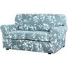 imageHVERSAILTEX Super Stretch 2 Pieces Sofa Covers for Armchair Covers Living Room Chair Slipcovers Feature Soft Thick Modern Style with Individual Cushion Cover Pet Friendly  Armchair AquaAqua