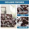 imageHVERSAILTEX Super Stretch 2 Pieces Sofa Covers for Armchair Covers Living Room Chair Slipcovers Feature Soft Thick Modern Style with Individual Cushion Cover Pet Friendly  Armchair AquaChocolate
