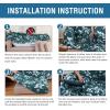 imageHVERSAILTEX Super Stretch 2 Pieces Sofa Covers for Armchair Covers Living Room Chair Slipcovers Feature Soft Thick Modern Style with Individual Cushion Cover Pet Friendly  Armchair AquaDark Teal