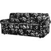 imageHVERSAILTEX Super Stretch 2 Pieces Sofa Covers for Armchair Covers Living Room Chair Slipcovers Feature Soft Thick Modern Style with Individual Cushion Cover Pet Friendly  Armchair AquaBlack