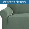 imageHVERSAILTEX Wing Chair Slipcover Chair Covers for Wingback Chairs Wingback Chair Covers Slipcovers 1 Piece Stretch Sofa Cover Furniture Protector Soft Spandex Jacquard Checked Pattern TaupeLoden Frost
