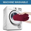 imageHVERSAILTEX Wing Chair Slipcover Chair Covers for Wingback Chairs Wingback Chair Covers Slipcovers 1 Piece Stretch Sofa Cover Furniture Protector Soft Spandex Jacquard Checked Pattern ChocolateWineBurgundy
