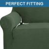 imageHVERSAILTEX Wing Chair Slipcover Chair Covers for Wingback Chairs Wingback Chair Covers Slipcovers 1 Piece Stretch Sofa Cover Furniture Protector Soft Spandex Jacquard Checked Pattern ChocolateBronze Green