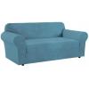imageHVERSAILTEX Wing Chair Slipcover Chair Covers for Wingback Chairs Wingback Chair Covers Slipcovers 1 Piece Stretch Sofa Cover Furniture Protector Soft Spandex Jacquard Checked Pattern ChocolateStorm Blue
