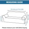 imageHVERSAILTEX Wing Chair Slipcover Chair Covers for Wingback Chairs Wingback Chair Covers Slipcovers 1 Piece Stretch Sofa Cover Furniture Protector Soft Spandex Jacquard Checked Pattern TaupeNavy