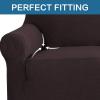 imageHVERSAILTEX Wing Chair Slipcover Chair Covers for Wingback Chairs Wingback Chair Covers Slipcovers 1 Piece Stretch Sofa Cover Furniture Protector Soft Spandex Jacquard Checked Pattern TaupeChocolate