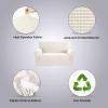 imageHVERSAILTEX Wing Chair Slipcover Chair Covers for Wingback Chairs Wingback Chair Covers Slipcovers 1 Piece Stretch Sofa Cover Furniture Protector Soft Spandex Jacquard Checked Pattern TaupeIvory