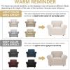 imageHVERSAILTEX Wing Chair Slipcover Chair Covers for Wingback Chairs Wingback Chair Covers Slipcovers 1 Piece Stretch Sofa Cover Furniture Protector Soft Spandex Jacquard Checked Pattern TaupeIvory