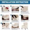imageHVERSAILTEX Wing Chair Slipcover Chair Covers for Wingback Chairs Wingback Chair Covers Slipcovers 1 Piece Stretch Sofa Cover Furniture Protector Soft Spandex Jacquard Checked Pattern TaupeNatural