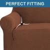 imageHVERSAILTEX Wing Chair Slipcover Chair Covers for Wingback Chairs Wingback Chair Covers Slipcovers 1 Piece Stretch Sofa Cover Furniture Protector Soft Spandex Jacquard Checked Pattern TaupeCaramel