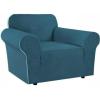 imageHVERSAILTEX Wing Chair Slipcover Chair Covers for Wingback Chairs Wingback Chair Covers Slipcovers 1 Piece Stretch Sofa Cover Furniture Protector Soft Spandex Jacquard Checked Pattern TaupeDeep Teal