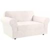 imageHVERSAILTEX Wing Chair Slipcover Chair Covers for Wingback Chairs Wingback Chair Covers Slipcovers 1 Piece Stretch Sofa Cover Furniture Protector Soft Spandex Jacquard Checked Pattern TaupeIvory