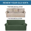 imageHVERSAILTEX Wing Chair Slipcover Chair Covers for Wingback Chairs Wingback Chair Covers Slipcovers 1 Piece Stretch Sofa Cover Furniture Protector Soft Spandex Jacquard Checked Pattern ChocolateBronze Green