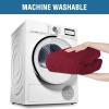 imageHVERSAILTEX Wing Chair Slipcover Chair Covers for Wingback Chairs Wingback Chair Covers Slipcovers 1 Piece Stretch Sofa Cover Furniture Protector Soft Spandex Jacquard Checked Pattern ChocolateWineBurgundy