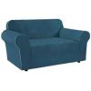 imageHVERSAILTEX Wing Chair Slipcover Chair Covers for Wingback Chairs Wingback Chair Covers Slipcovers 1 Piece Stretch Sofa Cover Furniture Protector Soft Spandex Jacquard Checked Pattern TaupeDeep Teal