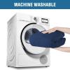 imageHVERSAILTEX Wing Chair Slipcover Chair Covers for Wingback Chairs Wingback Chair Covers Slipcovers 1 Piece Stretch Sofa Cover Furniture Protector Soft Spandex Jacquard Checked Pattern TaupeNavy