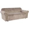 imageHVERSAILTEX Wingback Chair Covers Velvet Plush Wing Chair Slipcover 1 Piece High Stretch Wing Back Chair Slipcovers Sofa Cover Furniture Cover with Elastic Bottom CamelTaupe