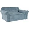 imageHVERSAILTEX Wingback Chair Covers Velvet Plush Wing Chair Slipcover 1 Piece High Stretch Wing Back Chair Slipcovers Sofa Cover Furniture Cover with Elastic Bottom CamelStone Blue