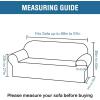 imageHVERSAILTEX Wingback Chair Covers Velvet Plush Wing Chair Slipcover 1 Piece High Stretch Wing Back Chair Slipcovers Sofa Cover Furniture Cover with Elastic Bottom CamelNavy